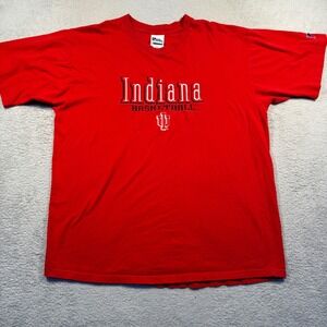 Vintage 90s Pro Player Indiana‎ Hoosiers Basketball IU Tee XL Single Stitch USA